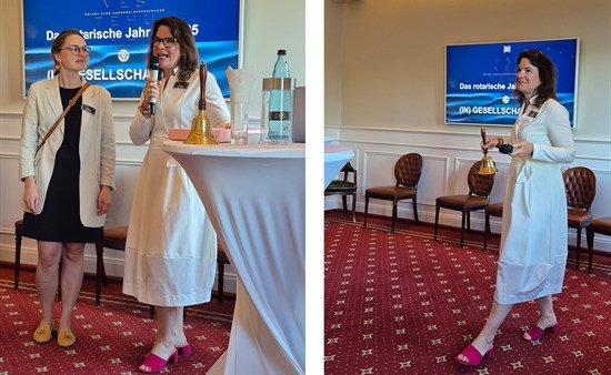 Die Eröffnungsglocke brachte auch ein neues Mitglied – Nadine Wiegand wechselt aus dem RC Lüneburg nach Hamburg.